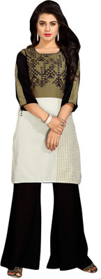 

Shelina Cotton Printed Kurti Fabric(Un-stitched), Green