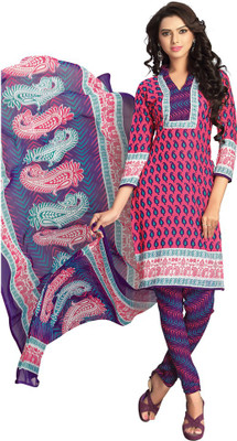 

Parishi Fashion Georgette Floral Print Dress/Top Material(Un-stitched), Multi-color