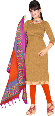 

Parishi Fashion Silk Printed Salwar Suit Dupatta Material(Un-stitched), Multi color