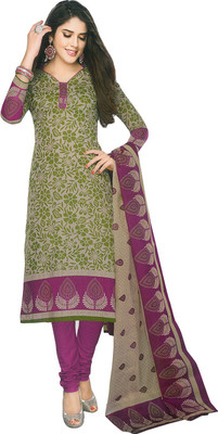 

Sunaina Cotton Printed Salwar Suit Dupatta Material(Un-stitched), Multicolor