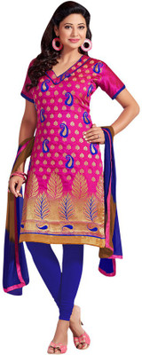 

Trendz Apparels Jacquard Printed Salwar Suit Dupatta Material(Un-stitched), Pink
