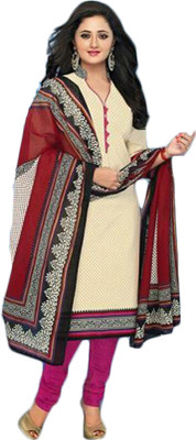

Iza Cotton Printed Salwar Suit Dupatta Material(Un-stitched), Multicolor