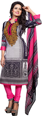 

Khushali Crepe Self Design, Printed Salwar Suit Dupatta Material(Un-stitched), Black;multicolor;pink;white