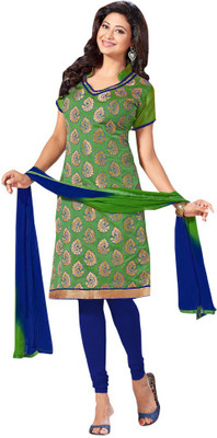 

Trendz Apparels Jacquard Printed Salwar Suit Dupatta Material(Un-stitched), Light green