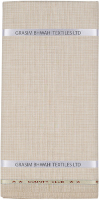 

Graviera Polyester Solid Safari Fabric(Un-stitched), Beige