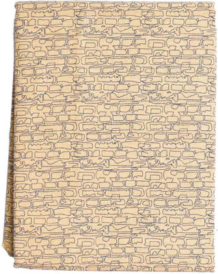 

British Terminal Cotton Printed Shirt Fabric(Un-stitched), Khakhi