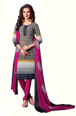 

Jiya Crepe Self Design, Printed Salwar Suit Dupatta Material(Un-stitched), Multicolor;pink