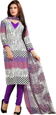 

Khushali Silk Self Design, Printed Salwar Suit Dupatta Material(Un-stitched), Multicolor;purple;white