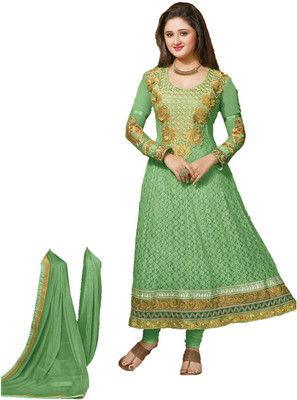 

Indian Wear Online Georgette Embroidered Semi-stitched Salwar Suit Dupatta Material, Multicolor