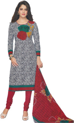 

Party Wear Dresses Cotton Printed Salwar Suit Dupatta Material(Un-stitched), Multicolor