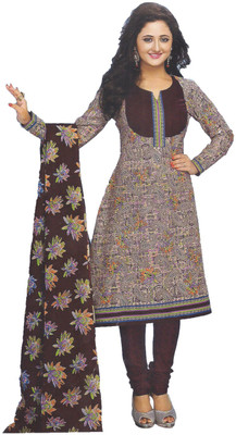 

Party Wear Dresses Cotton Embroidered Semi-stitched Salwar Suit Dupatta Material, Multicolor