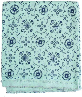 

British Terminal Cotton Printed Shirt Fabric(Un-stitched), Green