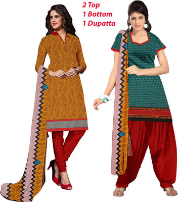

Khushali Crepe Self Design, Printed Salwar Suit Dupatta Material(Un-stitched), Brown;green;multicolor;yellow