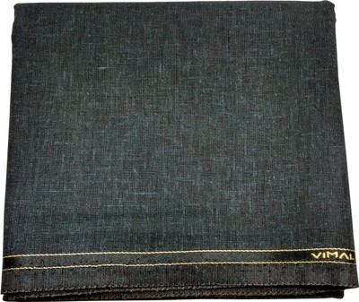 

Vimal Cotton Linen Blend Self Design Trouser Fabric(Un-stitched), Grey
