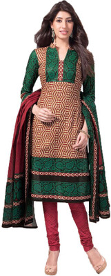 

Indian Wear Online Cotton Printed Semi-stitched Salwar Suit Dupatta Material, Multicolor