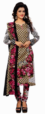 

Khushali Cotton Self Design, Printed Salwar Suit Dupatta Material(Un-stitched), Multicolor