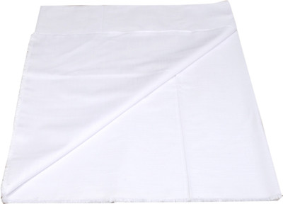 

Kundan Cotton Polyester Blend Solid Trouser Fabric(Un-stitched, White