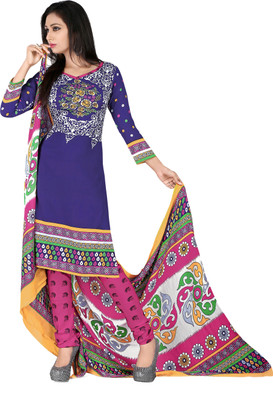 

Khushali Crepe Self Design, Printed Salwar Suit Dupatta Material(Un-stitched), Multicolor;pink;purple