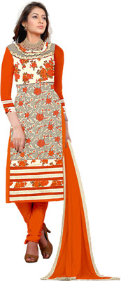 

Khushali Net Self Design, Embroidered Salwar Suit Dupatta Material(Un-stitched), Multicolor;orange