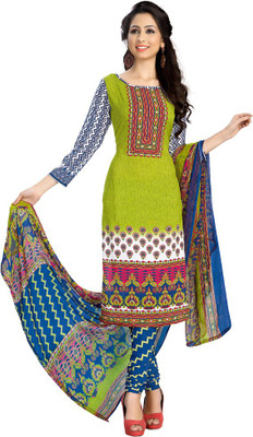

Parishi Fashion Georgette Floral Print Dress/Top Material(Un-stitched), Multi-color