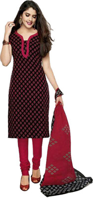 

Party Wear Dresses Cotton Printed Salwar Suit Dupatta Material(Un-stitched), Multicolor