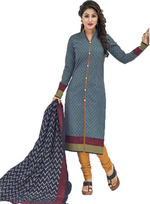 

Party Wear Dresses Cotton Printed Salwar Suit Dupatta Material(Un-stitched), Multicolor