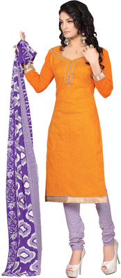 

Khushali Silk Self Design Salwar Suit Dupatta Material(Un-stitched), Multicolor;orange;purple