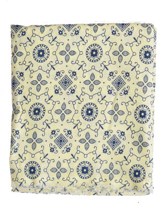 

British Terminal Cotton Printed Shirt Fabric(Un-stitched), Yellow