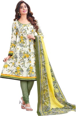 

Party Wear Dresses Cotton Printed Salwar Suit Dupatta Material(Un-stitched), Multicolor