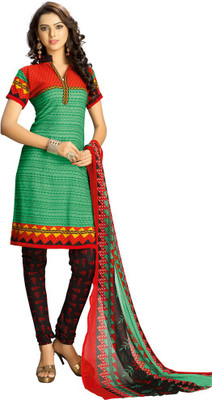 

Parishi Fashion Georgette Floral Print Dress/Top Material(Un-stitched), Multi-color