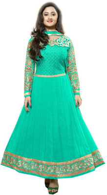 

Reya Georgette Embroidered Dress/Top Material(Un-stitched), Multicolor
