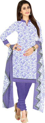 

Khushali Crepe Self Design, Printed Salwar Suit Dupatta Material(Un-stitched), Purple;white