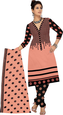 

Jiya Crepe Self Design, Printed Salwar Suit Dupatta Material(Un-stitched), Black;multicolor;pink