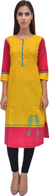 

ARYA The Design Gallery Cotton Printed Kurta Fabric(Un-stitched), Multi colored