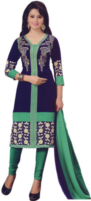 

Alolah Crepe Printed Salwar Suit Dupatta Material(Un-stitched), Multicolor