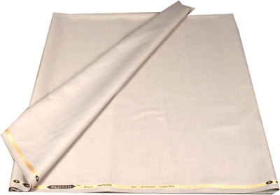 

Kundan Cotton Polyester Blend Self Design Safari Fabric(Un-stitched, Beige