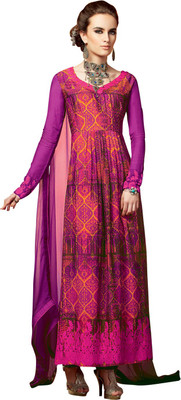 74% OFF on Saara Crepe Applique Semi-stitched Salwar Suit Dupatta Material 74% OFF on Saara Crepe Applique Semi-stitched Salwar Suit Dupatta Material