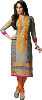 

Abhinna Cotton Embroidered Salwar Suit Material(Un-stitched), Multicolor