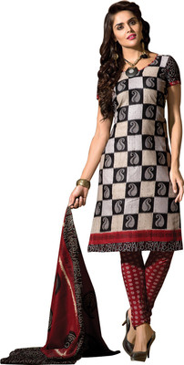 

Royalisha Cotton Printed Salwar Suit Dupatta Material(Un-stitched), Royalisha-multicolour