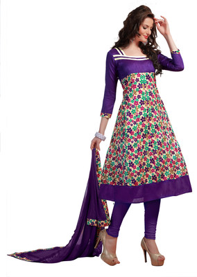 

Khushali Silk Self Design Salwar Suit Dupatta Material(Un-stitched), Multicolor;purple
