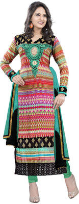

Jiya Georgette Self Design, Embroidered Salwar Suit Dupatta Material(Un-stitched), Multicolor