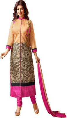 

Shree Vardhman Chanderi Houndstooth Semi-stitched Salwar Suit Dupatta Material, Multicolor