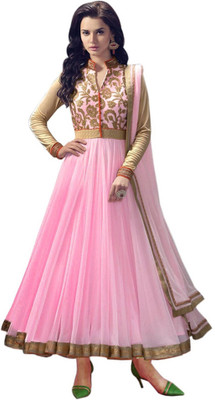 

Araja Net Embroidered Salwar Suit Dupatta Material(Un-stitched), Pink