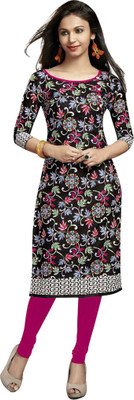 

Party Wear Dresses Cotton Printed Kurti Fabric(Un-stitched), Multicolor