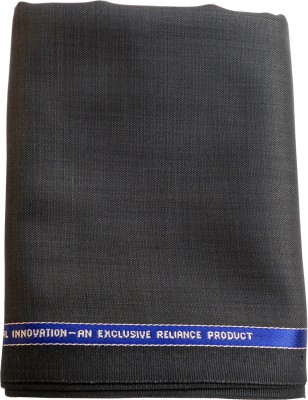 

Vimal Cotton Polyester Blend Self Design Trouser Fabric(Un-stitched), Dark grey