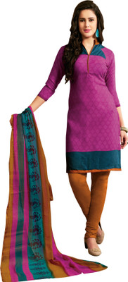 

Trendz Apparels Crepe Printed Salwar Suit Dupatta Material(Un-stitched), Pink
