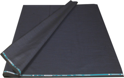 

Kundan Polyester Self Design, Solid Suit Fabric(Un-stitched, Blue