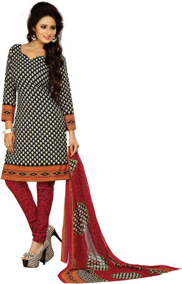 

Jiya Crepe Self Design, Printed Salwar Suit Dupatta Material(Un-stitched), Beige;black;multicolor;red