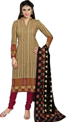 

Lizafab Cotton Printed Salwar Suit Dupatta Material(Un-stitched), Orange