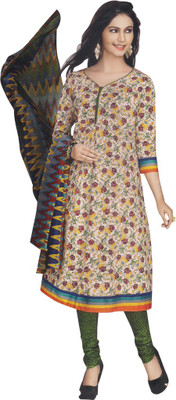 

Party Wear Dresses Cotton Printed Salwar Suit Dupatta Material(Un-stitched), Multicolor